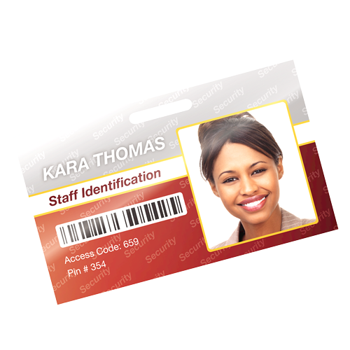 Glossy Pouches - ID Tag punched with clip, 5 mil, 25 pk